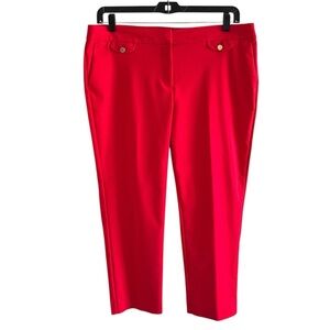 Anne Klein Red Dress Pants Office Workwear Women’s Size 16P